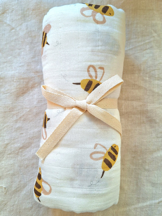 Baby Muslin Swaddle - Bamboo/Cotton