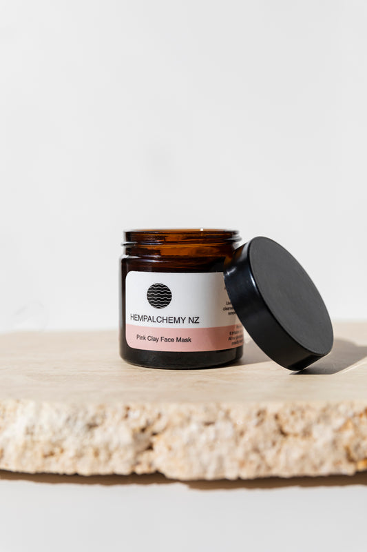 Pink Clay and Hemp Oil Face Mask